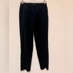 Piazza Sempione women dark blue velvet pants
